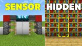 5 EASY Sculk Sensor Redstone Builds in Minecraft Bedrock 1.19!