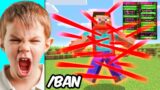 Angry Kid RAGED after HACKING in Minecraft