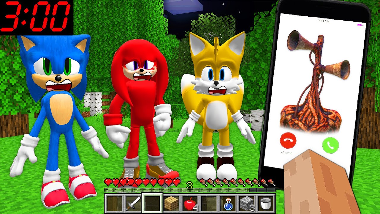 Dont Call To Sirenhead At 300 Am In Minecraft Playgame Sonic Gameplay Fnaf Knuckles Roblox 2104