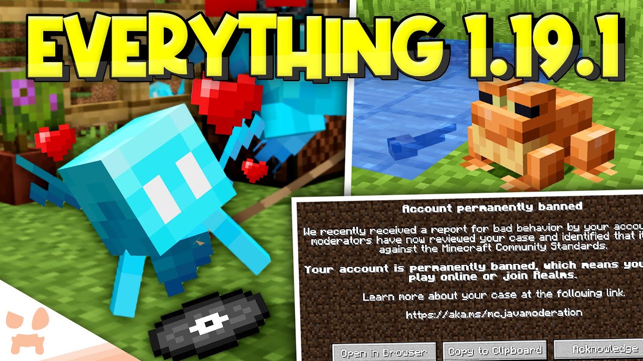 Everything in minecraft 1 19 1 a controversial update minecraft videos
