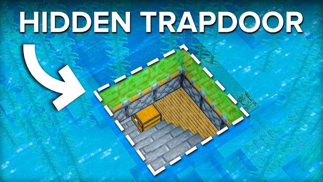 How To Build a Minecraft Underwater Trapdoor Minecraft videos