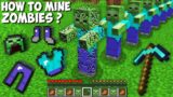 How to MINE ZOMBIE AND GET RAREST ARMOR in Minecraft ? SUPER SECRET ARMOR !