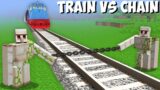 How to stop SUPER TRAIN in Minecraft ? GOLEMS vs TRAIN !