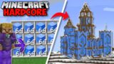 I Built A GIANT ICE CASTLE in Minecraft 1.19 Hardcore (#48)
