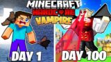 I Survived 100 Days as a VAMPIRE in HARDCORE Minecraft (hindi)