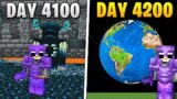 I Survived 4,200 Days in HARDCORE Minecraft…