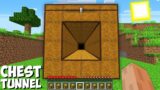 I found THE MOST SECRET CHEST TUNNEL in Minecraft ! SECRET PASSAGE !