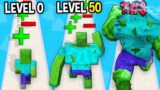 Monster School: Zombie Giant Rush GamePlay Mobile Game Runner Max Level LVL – Minecraft Animation