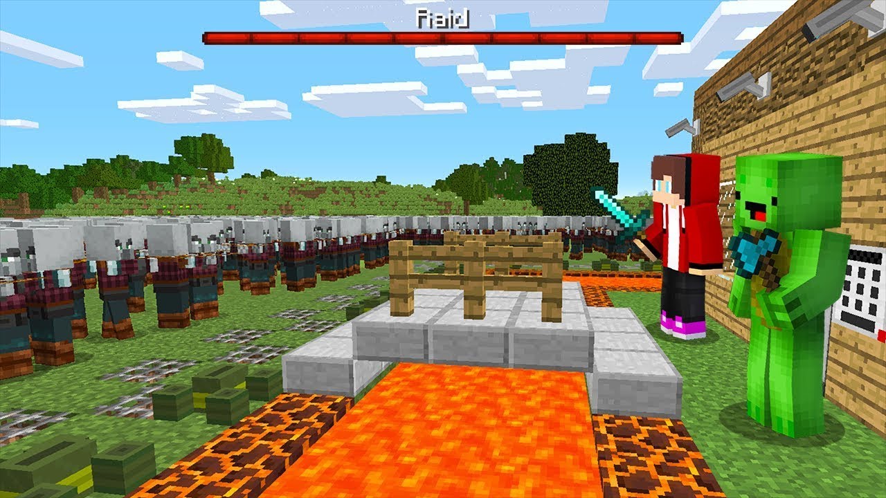 Pillagers vs The Most Secure House Minecraft Minecraft videos