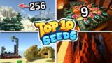 TOP 10 BEST NEW SEEDS For Minecraft 1.17 Bedrock Edition! (PE, Xbox, Playstation, Switch & W10)