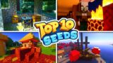 TOP 10 SEEDS For Minecraft Bedrock Edition! (Pocket Edition, Xbox, PlayStation, Switch & Windows 10)