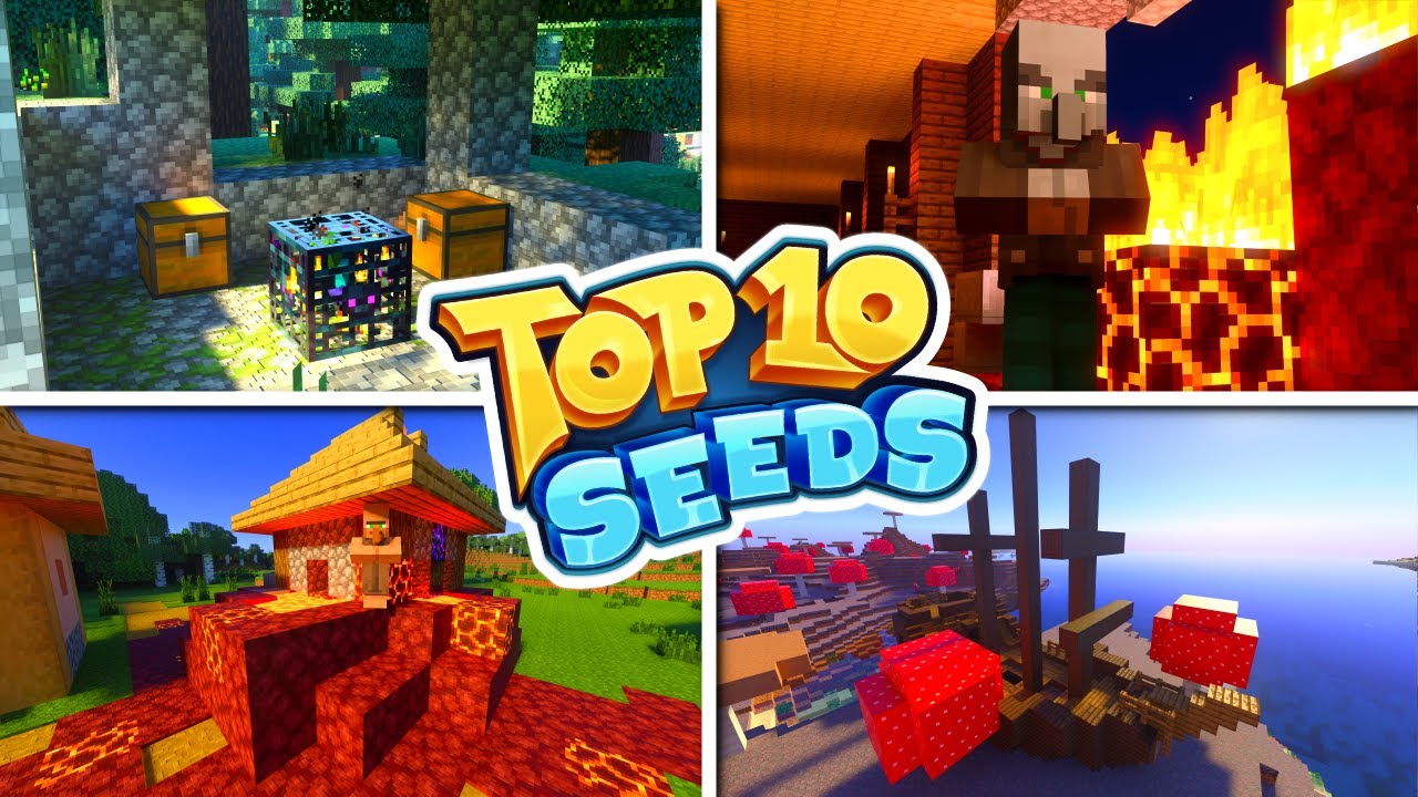 TOP 10 SEEDS For Minecraft Bedrock Edition! (Pocket Edition, Xbox ...