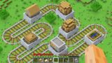 This is secret VILLAGE in MINECART !!! New Villagers Houses in Minecraft !!!