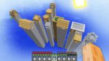 This is very TALLEST VILLAGERS HOUSE in Skyscraper Village !!! Minecraft Giant Base Build Challenge