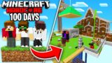 WE Survived Hardcore Minecraft Oneblock Skyblock For 100 Days  (Trio's 100 Days)