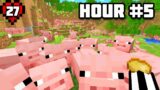 Breeding 1000 Pigs for Technoblade in Minecraft Hardcore!
