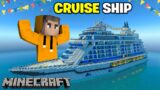 Cruise Ship In Minecraft | Minecraft Mods | In Telugu | THE COSMIC BOY