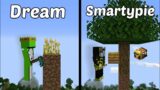 Dream vs YesSmartyPie clutches in Minecraft