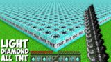 How to LIGHT 1000 DIAMOND TNT AT THE SAME TIME in Minecraft ? HUGE DIAMOND EXPLOSION ?