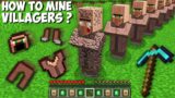 How to MINE VILLAGER AND GET RAREST ARMOR in Minecraft ? SUPER SECRET ARMOR !