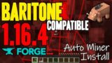 How to get Auto Miner Minecraft Mod 1.16.4 -download & install Baritone 1.16.4 compatible with Forge