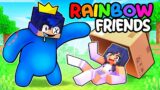 Hungry RAINBOW FRIENDS In Minecraft!