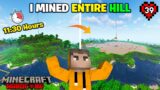 I Mined An Entire Hill In Hardcore Minecraft (#39) | In Telugu | THE COSMIC BOY