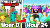 I Spent 24 Hours Getting OVERPOWERED In Minecraft Hardcore! (#4)