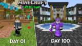 I Survived 100 Days In Earth SMP In Minecraft ( HINDI )