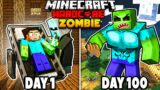 I Survived 100 Days as a Zombie in Hardcore Minecraft