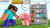 Minecraft But Every Mob Trade OP ITEMS…