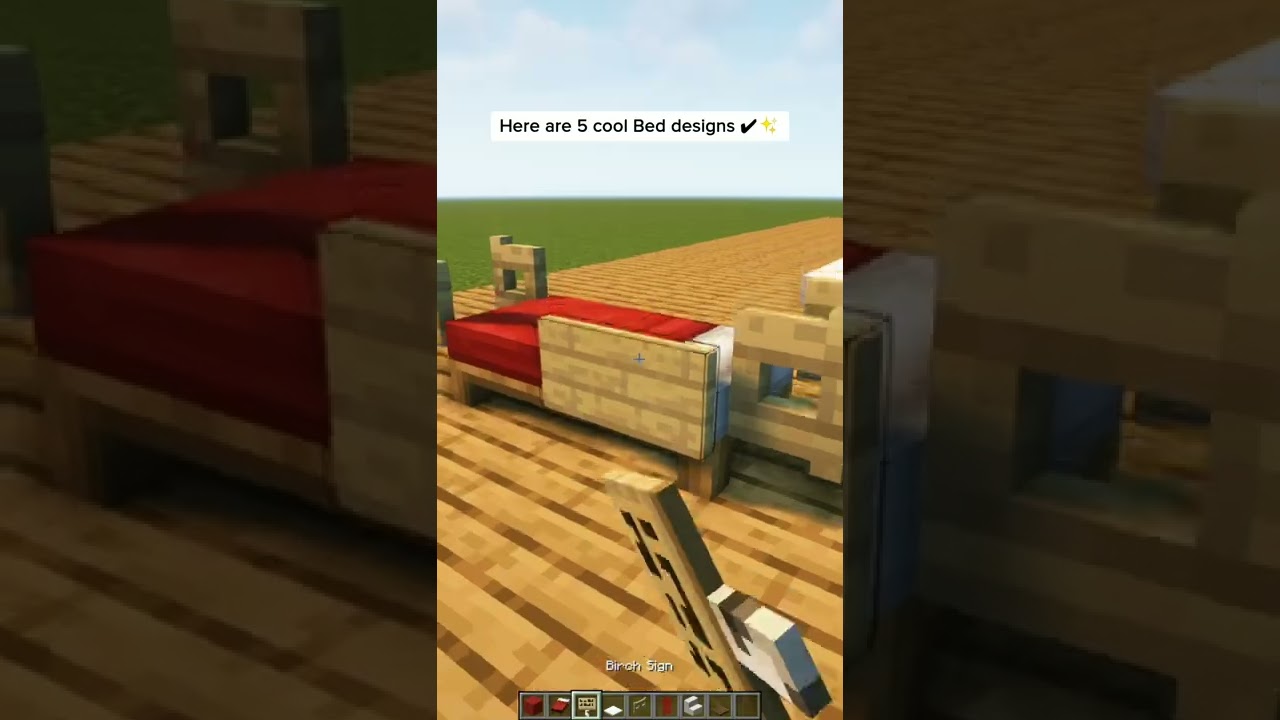 Minecraft How to build better Beds shorts Minecraft videos