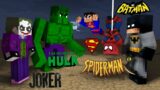 Monster School : Spider Man saves Batman from the Joker – minecraft animation