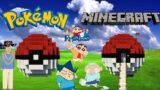 Shinchan and his friends made Real Pokemon House for Ash in Minecraft Survival Series GREEN GAMING