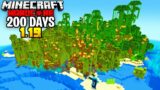 WE Survived 200 Days on a SURVIVAL ISLAND in 1.19 Hardcore Minecraft