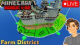 Working on the Castle Island in Hardcore Minecraft!