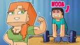 ALEX STRONGER than STEVE ?! NOOB vs PRO – Minecraft Animation