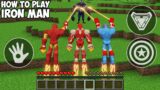 HOW TO PLAY IRON MAN vs IRON PATRIOT vs MARK 42 MINECRAFT! REALISTIC SUPERHEROES GAMEPLAY Animation!