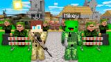 How Mikey & JJ Became Military Officer in Minecraft Challenge (Maizen Mazien Mizen)