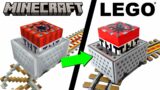 I Built A WORKING LEGO Minecraft TNT Minecart!!