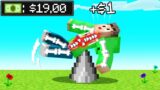 I Get $1 For Every BROKEN BONE! (Minecraft)