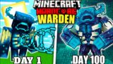 I Survived 100 Days as WARDEN in Minecraft Hardcore (Hindi)