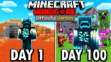 I Survived 100 Days as a WARDEN in Hardcore Minecraft… Here’s What Happened