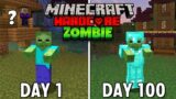 I Survived 100 Days as a ZOMBIE in Hardcore Minecraft… (Hindi)
