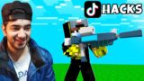 Minecraft but you can craft IMPOSSIBLE Tiktok HACKS