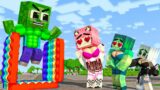 Monster School:  Baby Zombie and Cute Girl – Sad Story – Minecraft Animation