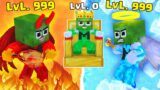 Monster School : Baby Zombie x Squid Game Doll Level Up Boss –  Minecraft Animation