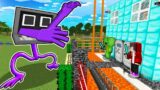 PURPLE RAINBOW FRIEND Mikey vs Security House – Minecraft gameplay by Mikey and JJ (Maizen Parody)