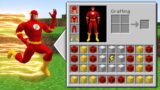 REALISTIC FLASH vs Flash Point Inventory Shop! MINECRAFT SUPERHEROES INVENTORY CHALLENGE!