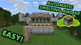 SIMPLE 1.16 AUTOMATIC XP SUPER SMELTER TUTORIAL in Minecraft Bedrock (MCPE/Xbox/PS4/Switch/PC)